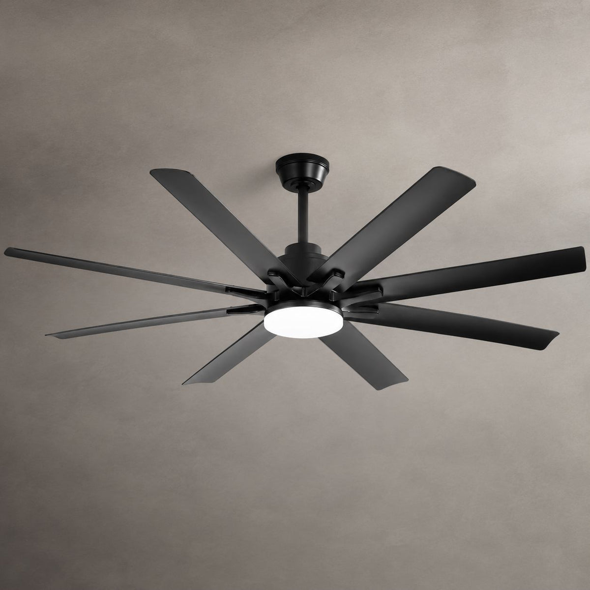 ADELIA ceiling fan on a warm gray background