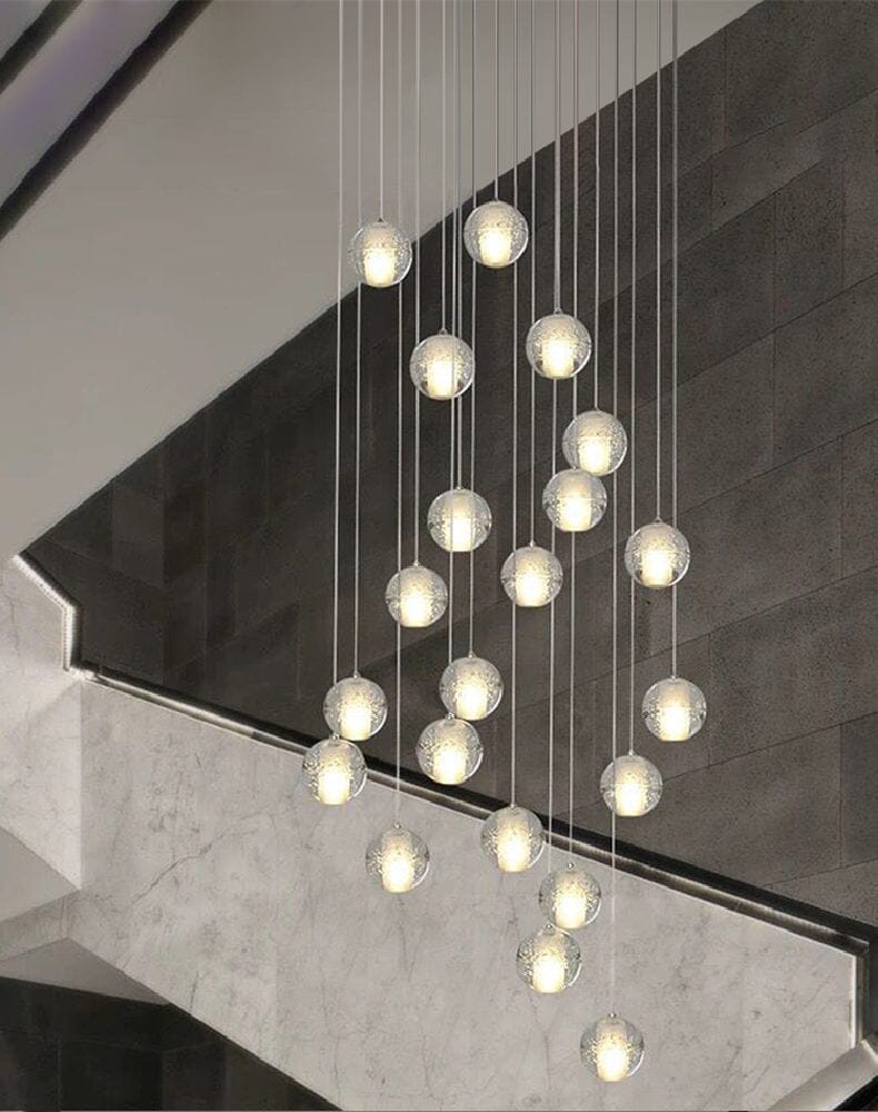 FELICITY - ZENDUCE - 5 Spheres | Round Canopy / Warm White 3000k / Clear