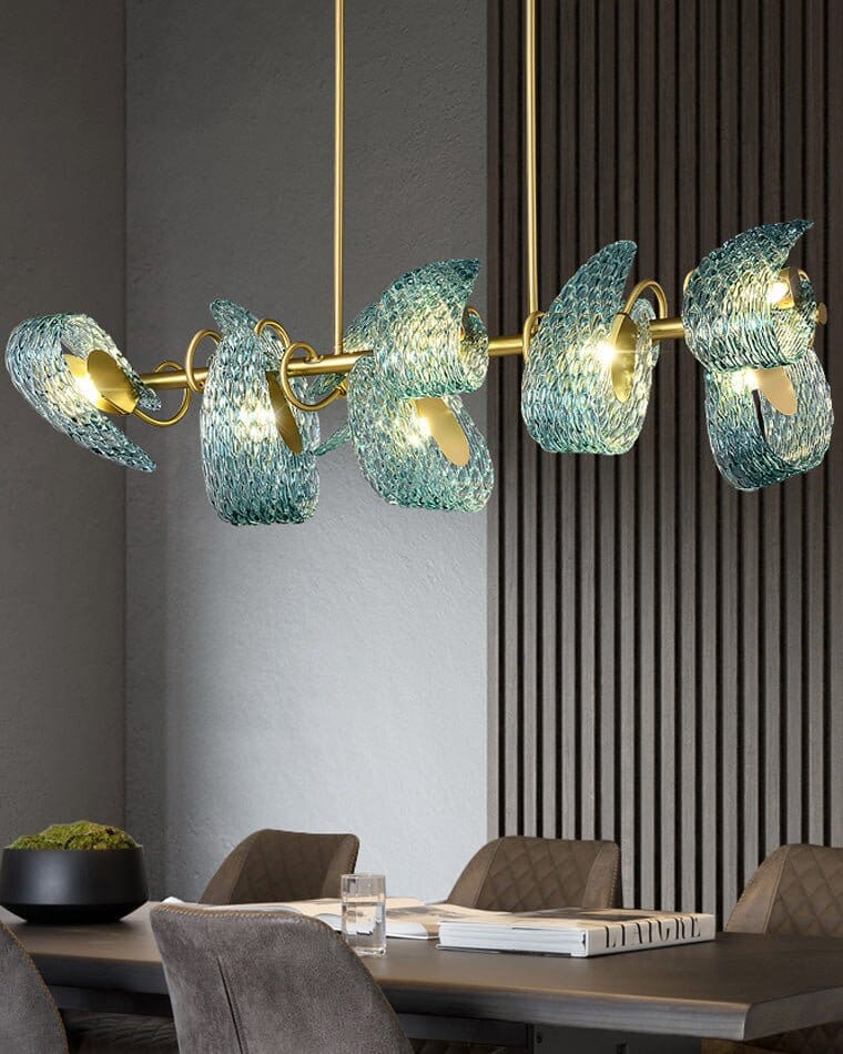 PAVO (DINING) - ZENDUCE - Semiflush Mount Rectangle - 8 lights / Warm White (3000k)