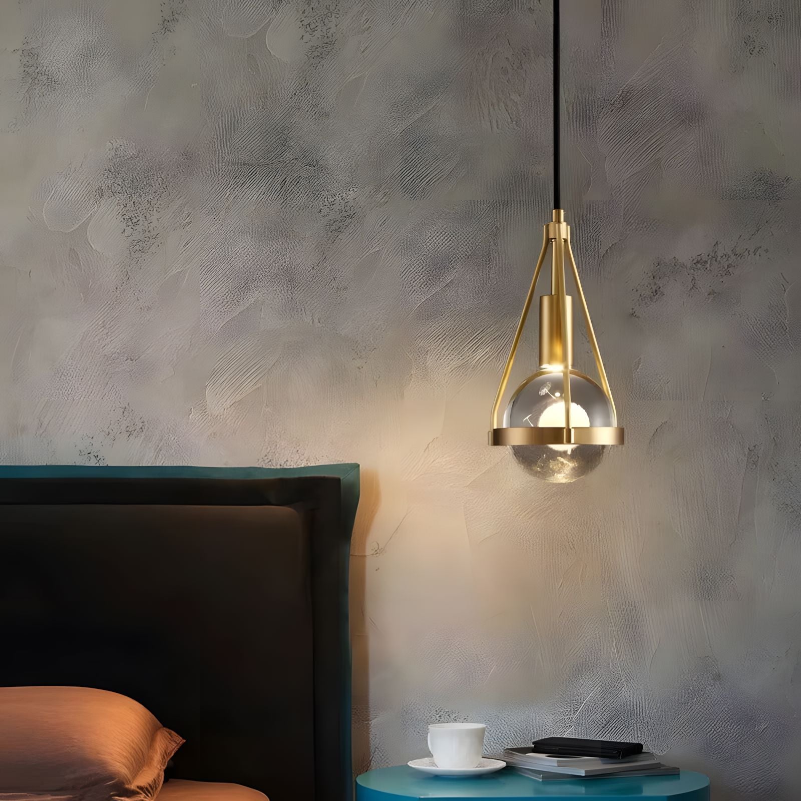AMYA-Nordic Gold Hanging Pendant-ZENDUCE