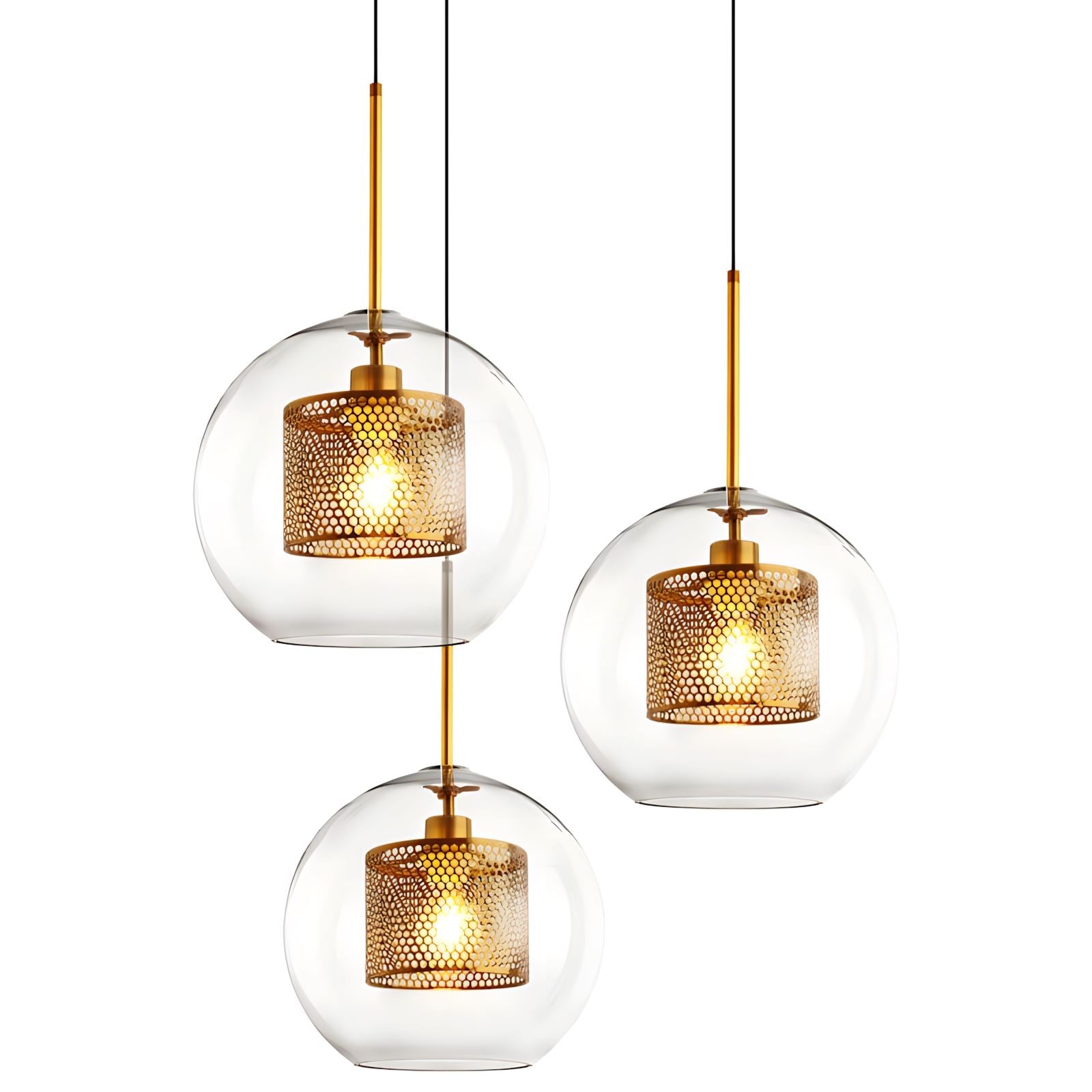 CHISWICK - ZENDUCE - SizeA: Dia 20cm x H 18cm /∅ 7.9″ x H7.1″ / Clear / Silver
