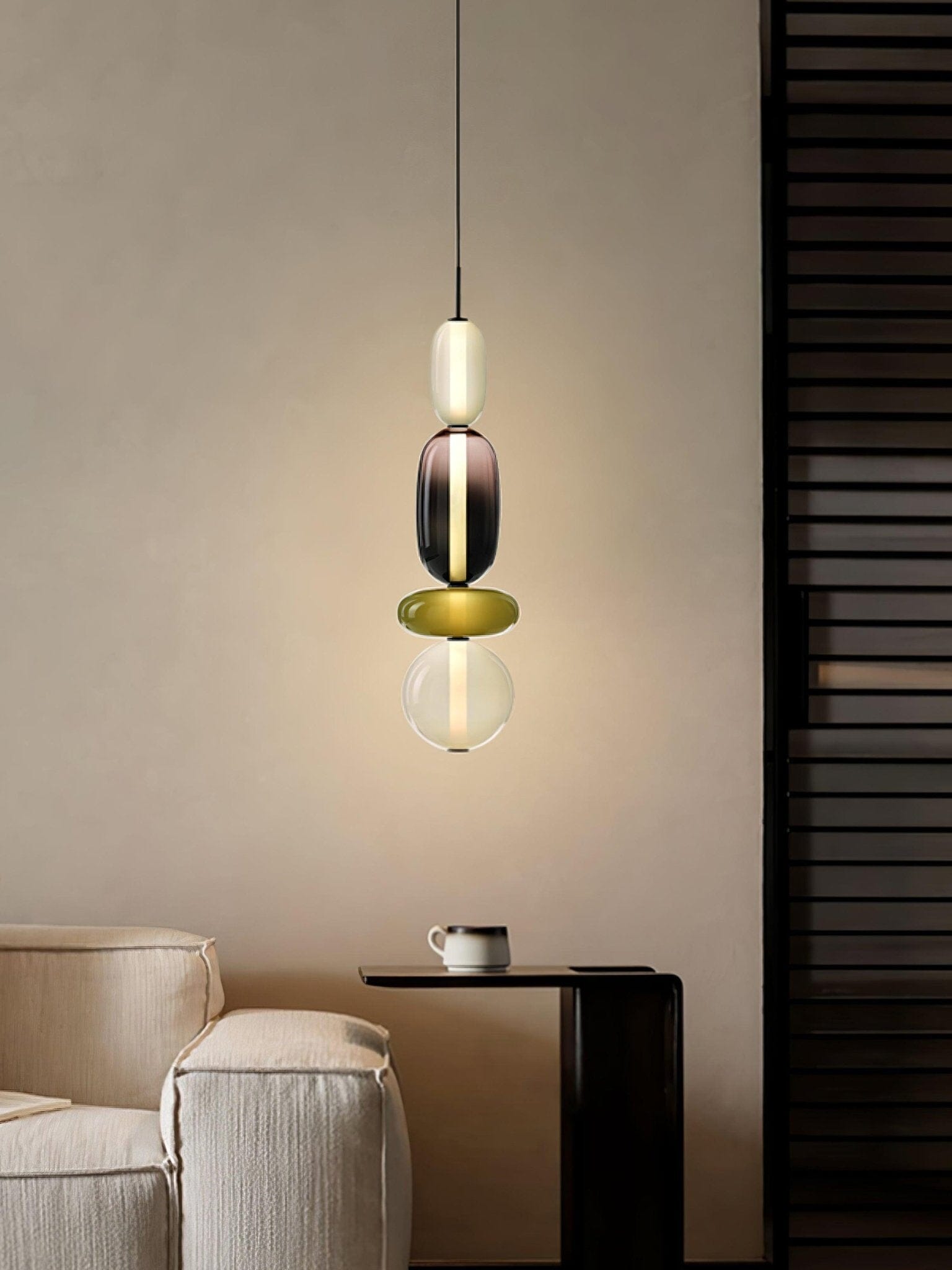 TOTEM - ZENDUCE - Model A ∅ ∅ 6.3″ x H 19.7″ / Dia 16cm x H 50cm / Warm Light
