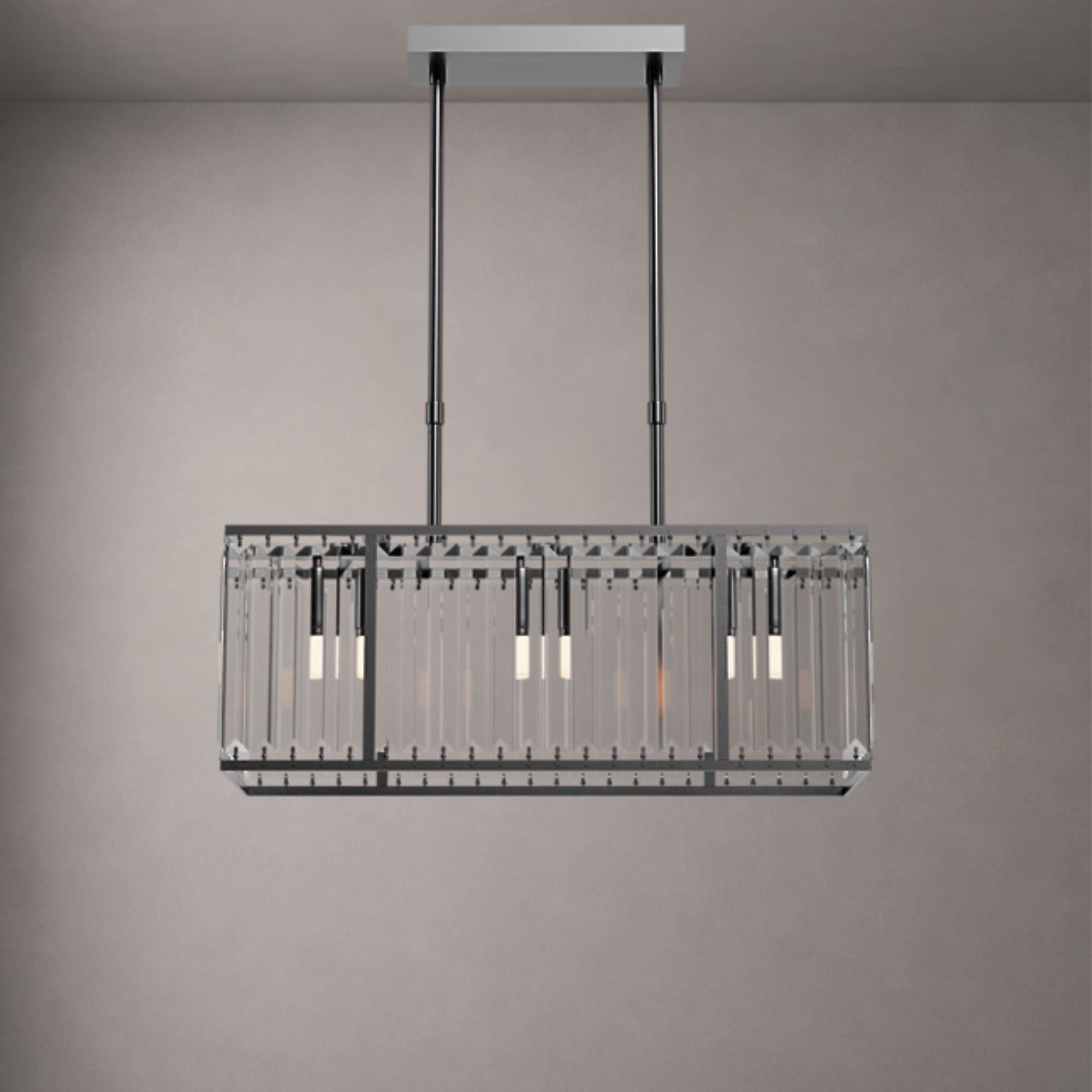 ELVARA-Modern Sculptural Glass LED Chandelier-ZENDUCE