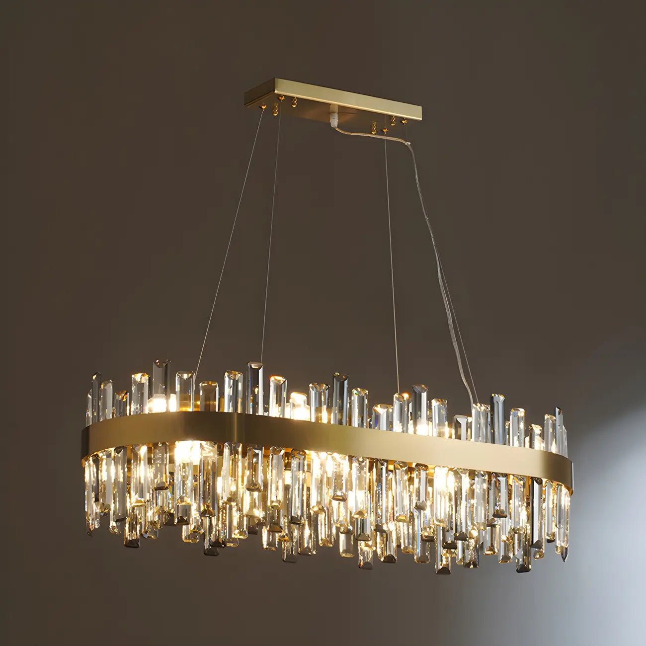 GOLDEN ICE-Modern Luxury K9 Crystal Chandelier -ZENDUCE
