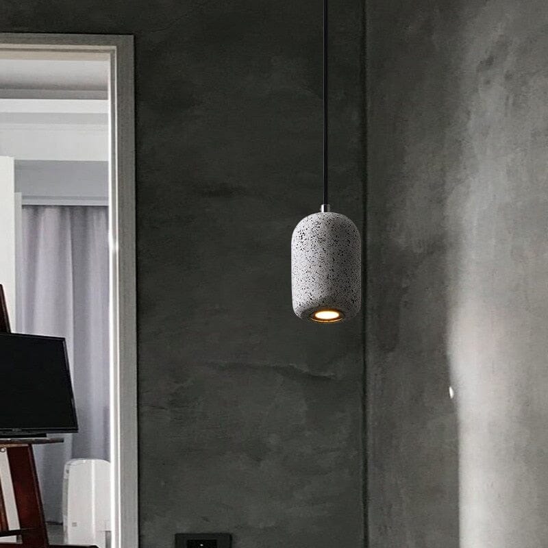 GYPSUM - ZENDUCE - Black single pendant / 3000K Warm Light
