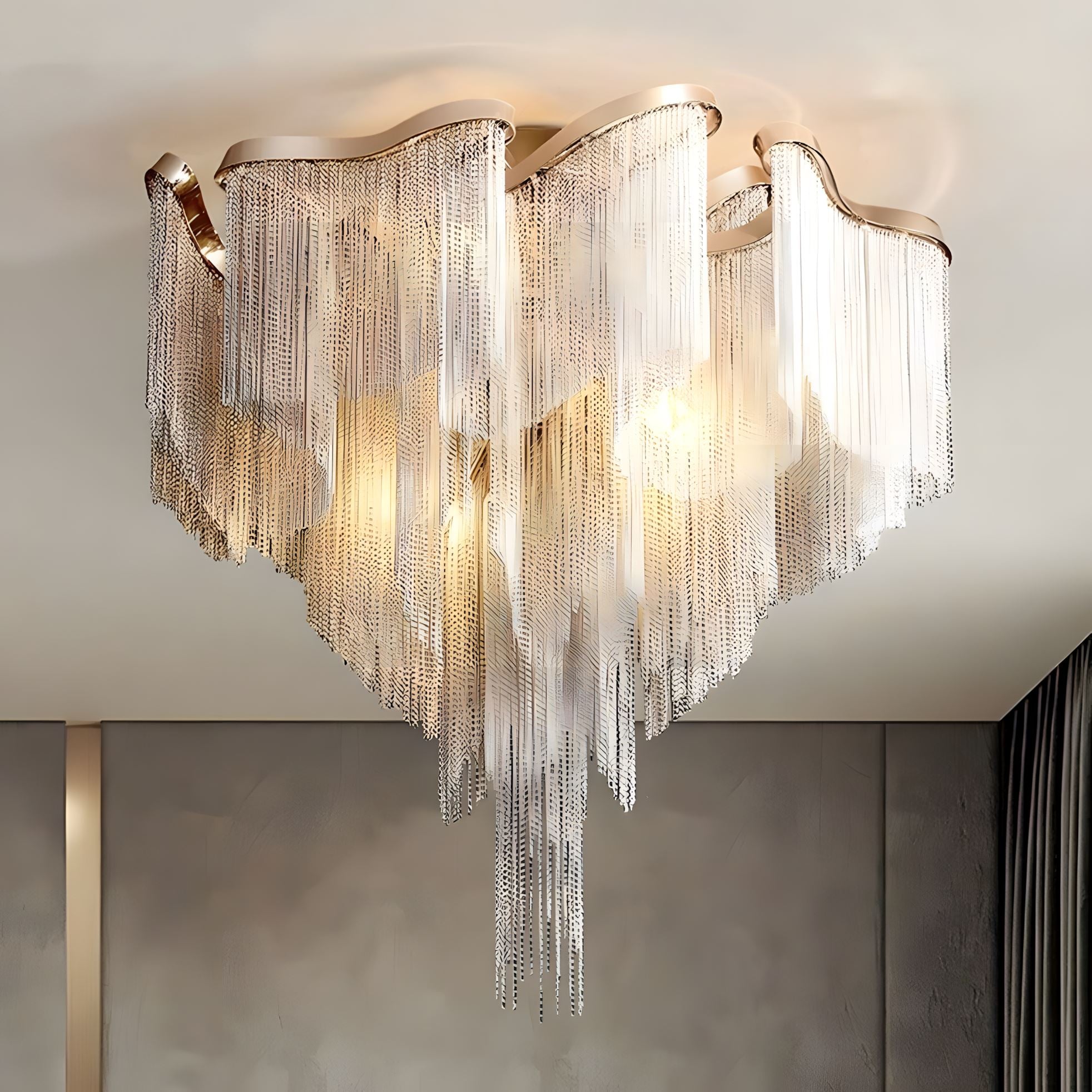 HELEN - ZENDUCE - Gold Frame / A - Diameter 24" Height 17" D60xH43cm 8-Light / Dimmable Warm White