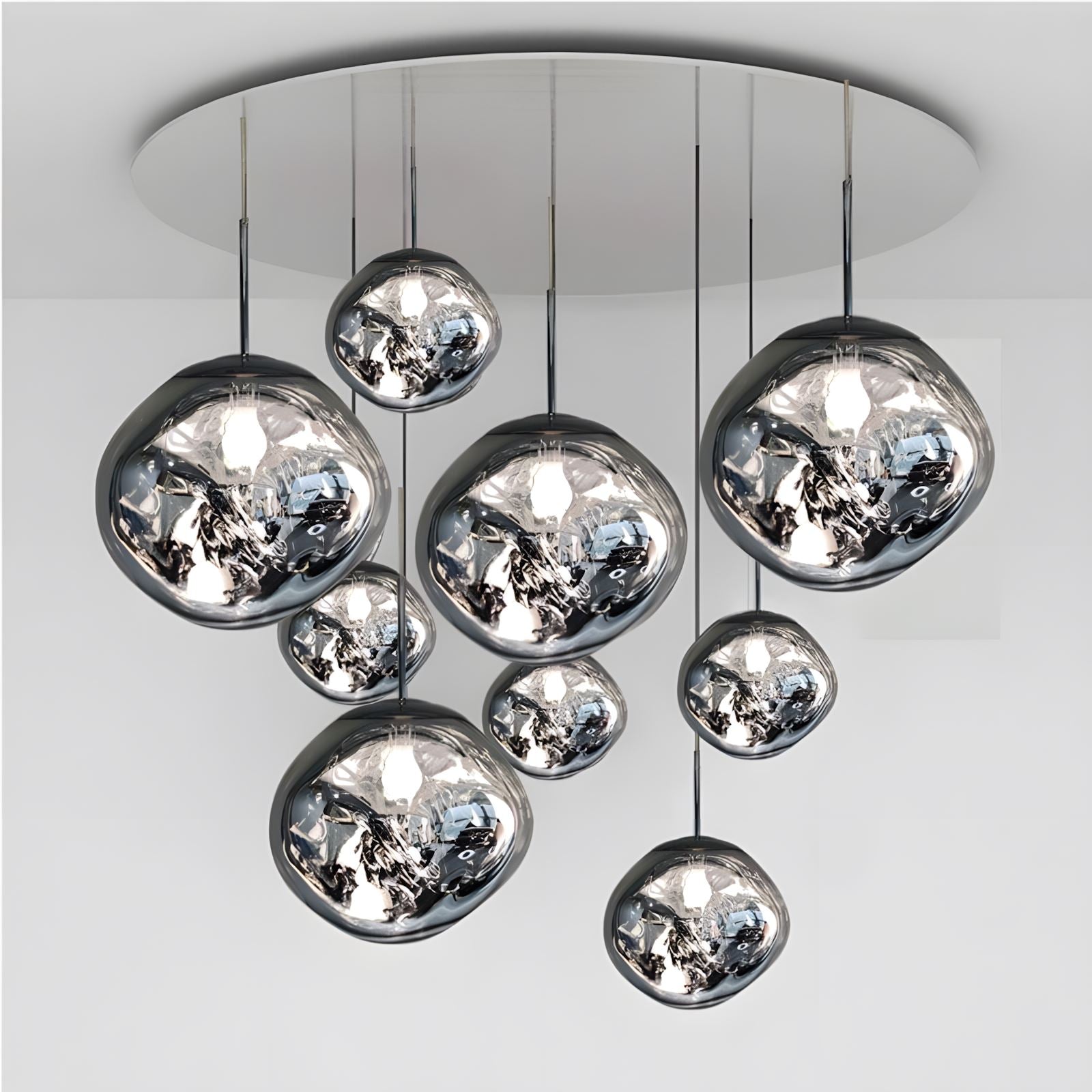 LAVA DROPS - ZENDUCE - 3 heads rose gold / Glass