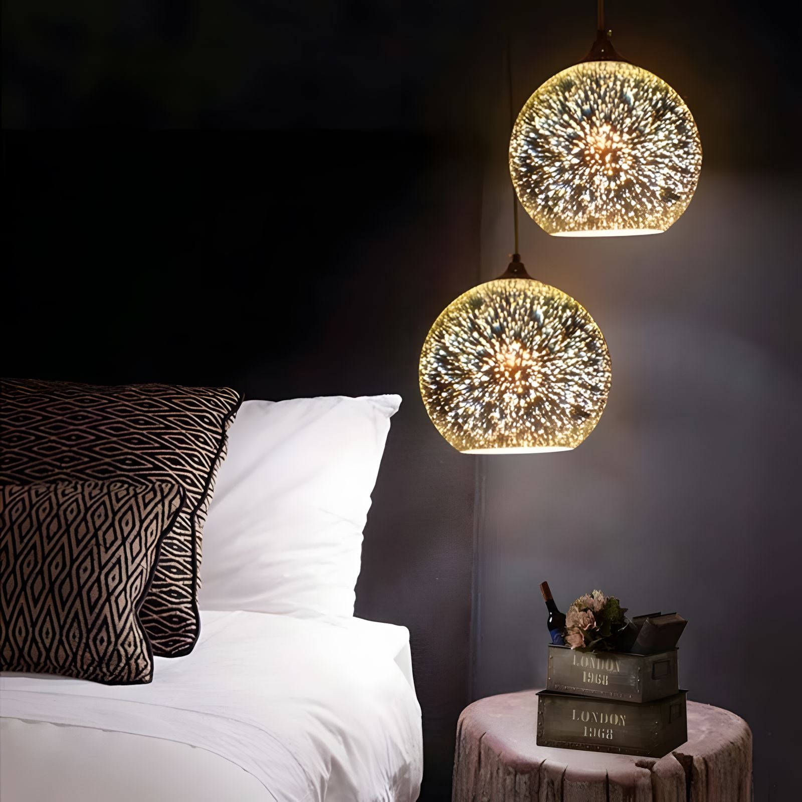 MATZO (OPEN BOX)-Sparkling Colourful Pendant Light-ZENDUCE