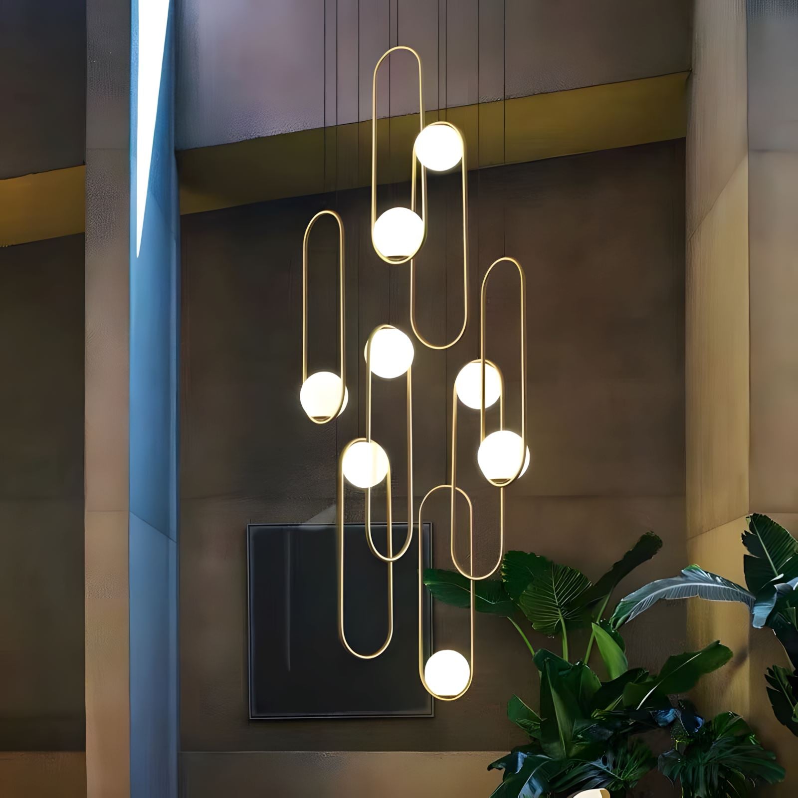 MILA - ZENDUCE - Round-5 Lights ( ∅ 19.6"× H 98.5" ) / Black