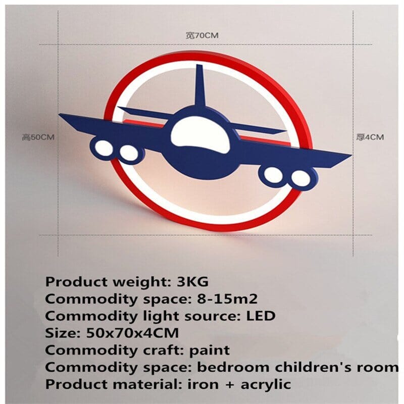 Airplane Ceiling Light - Illuminate Your Space in Style. - ZENDUCE - style A blue / 3 colors dimmable|220V