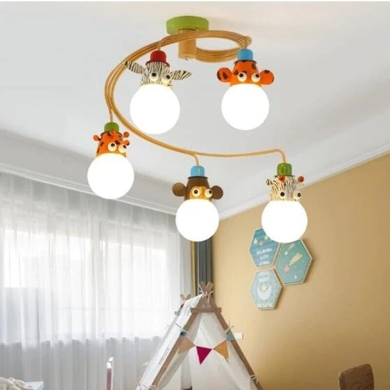Animals LED Pendant Lamp For Kids Room - ZENDUCE - 3 heads