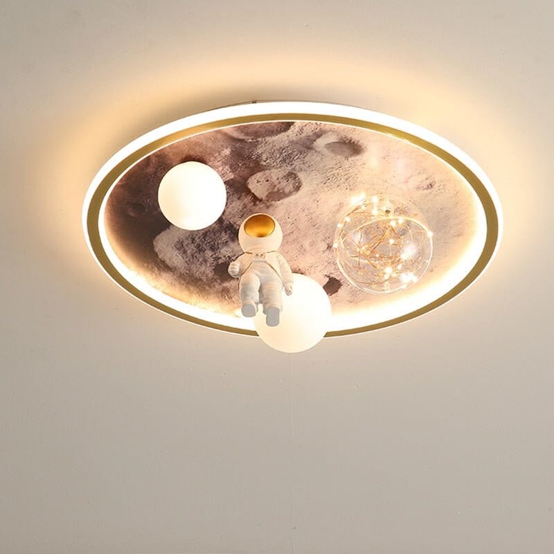 Astronauts Led Lights Chandelier Kids Room - ZENDUCE - 3 color dimming