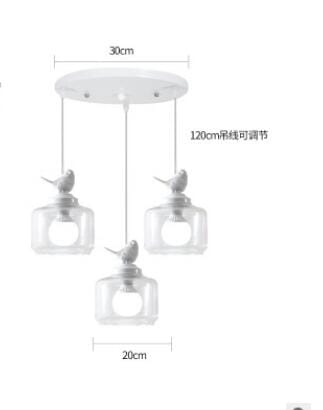 Birds Chandelier – Illuminate with Elegance - ZENDUCE - 1 Head