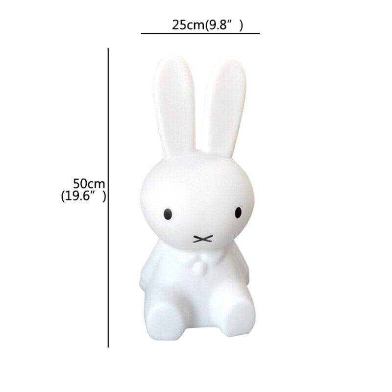 Bunny Rabbit Lamp Cute LED Table Lamp for Kids Room - ZENDUCE - 28CM / Warm Light