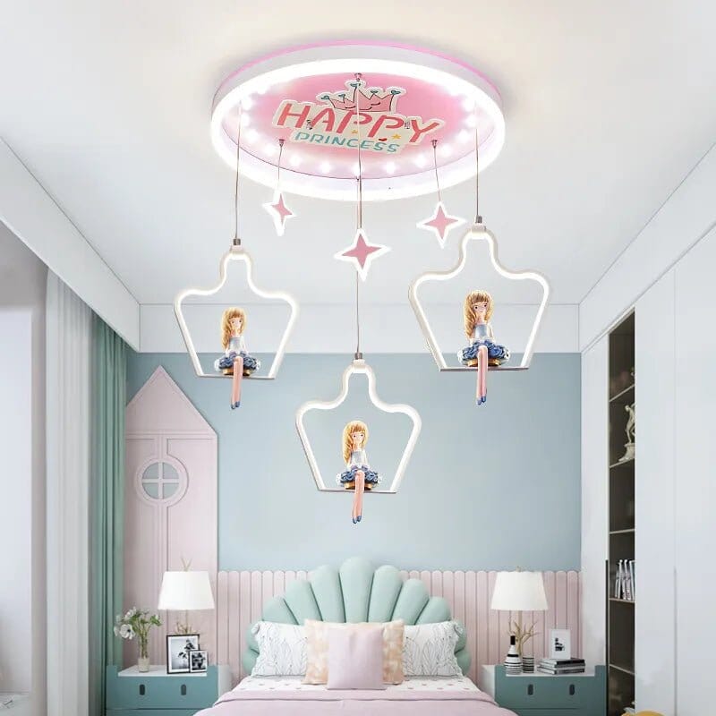 Elsa Girls Room Lighting - Kids Nursery Lighting - ZENDUCE - Blue - Style A / Warm White