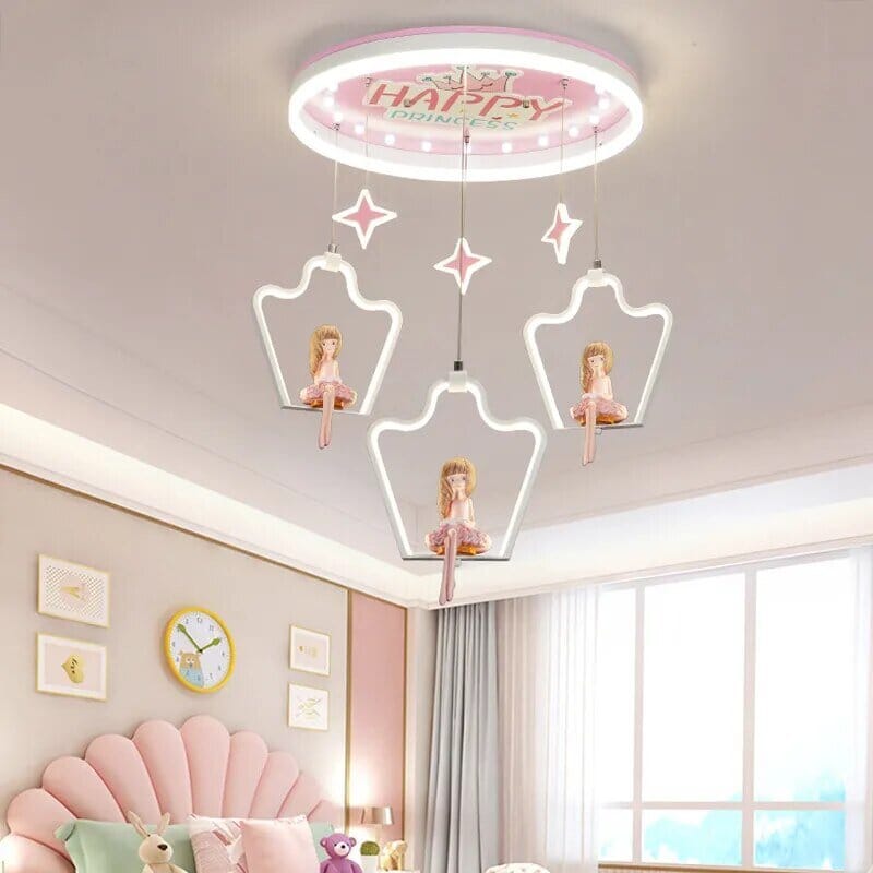 Elsa Girls Room Lighting - Kids Nursery Lighting - ZENDUCE - Blue - Style A / Warm White