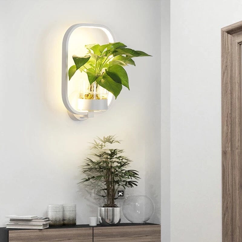 Nordic Planter Lamp - ZENDUCE - Round Black