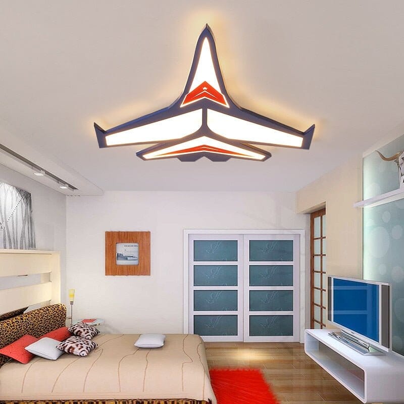 Kids Nursery Aeroplane Light - Your Little Aviator's Room - ZENDUCE - Voltage AC100V-130V / Dimmable With Remote