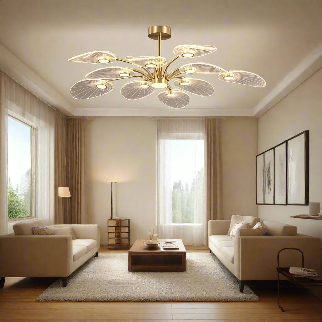 ORVIAN - ZENDUCE - 6 Heads - 33.5"D x 12.2"H / Remote Control (Dimming + 3000K to 6000K)