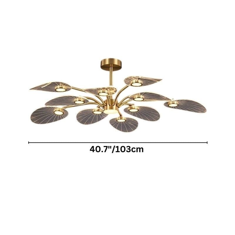 ORVIAN - ZENDUCE - 10 Heads - 40.7"D x 12.2"H / Remote Control (Dimming + 3000K to 6000K)