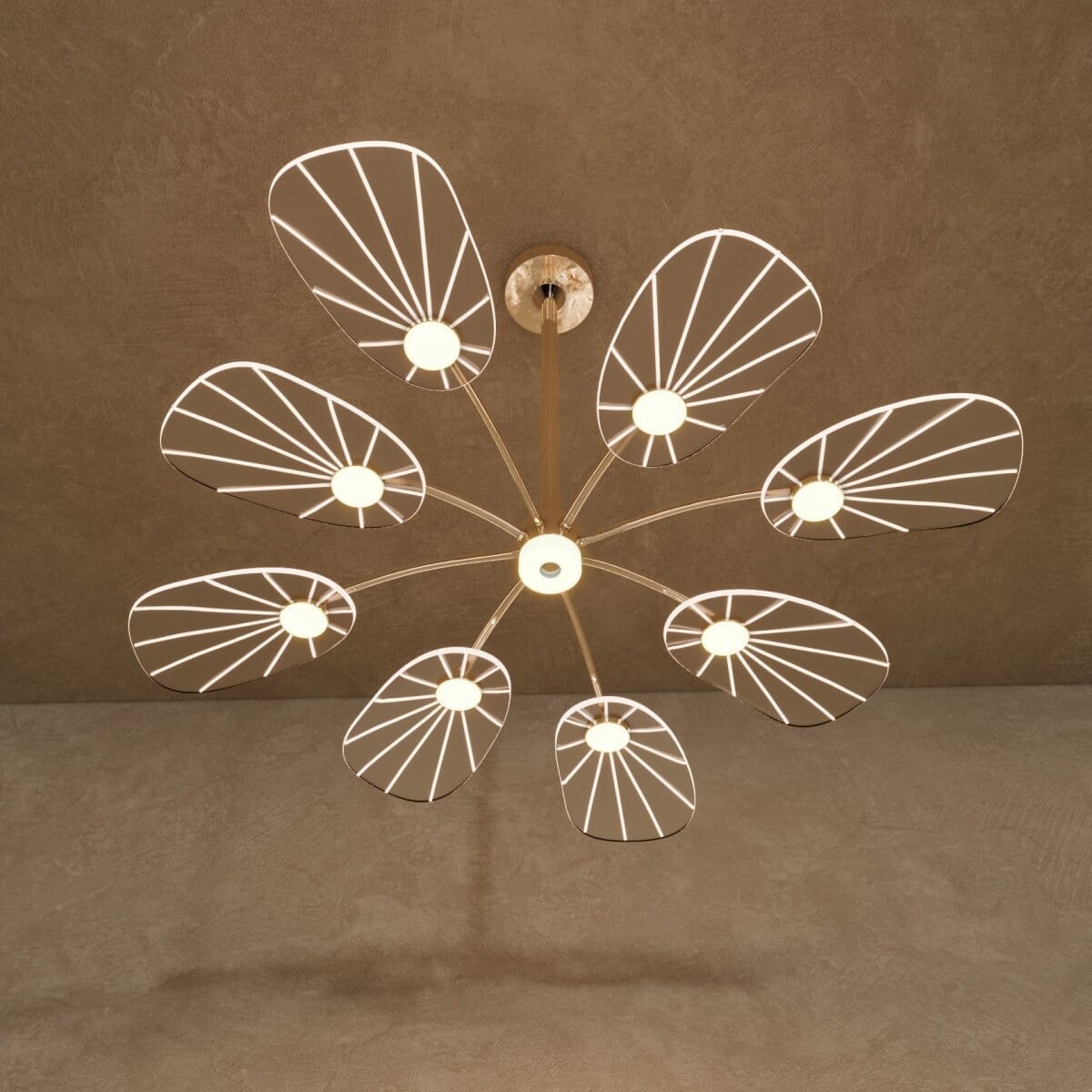 ORVIAN - ZENDUCE - 6 Heads - 33.5"D x 12.2"H / Remote Control (Dimming + 3000K to 6000K)