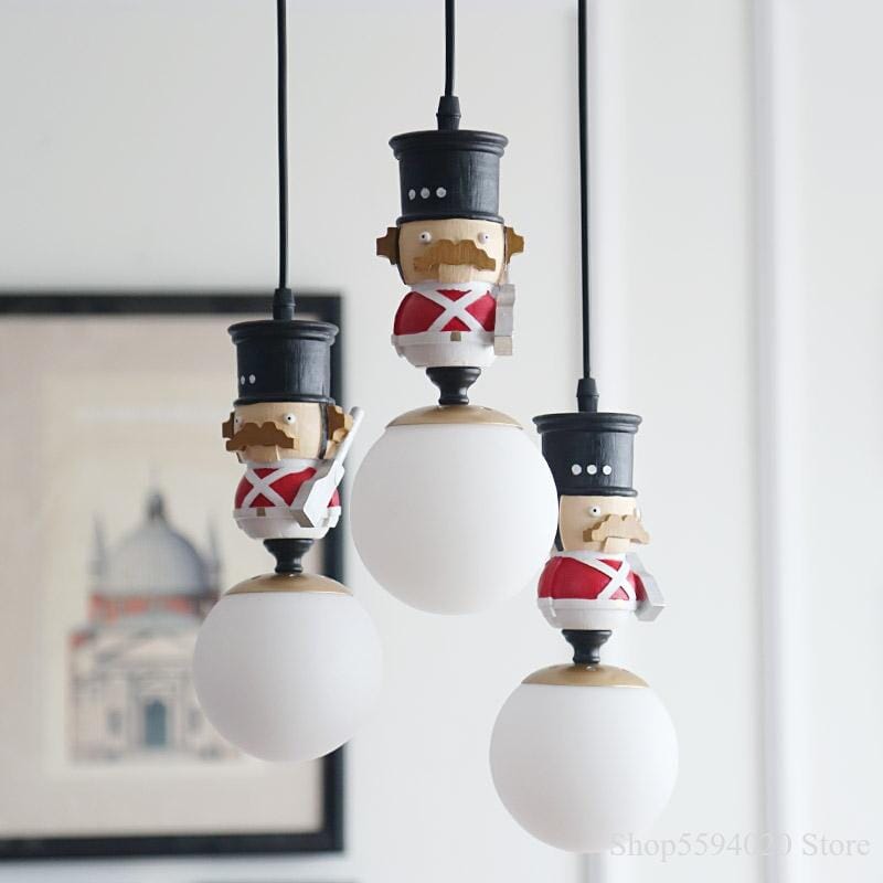 Soldiers Pendant Lighting For Kids Room - ZENDUCE - 1 Head / Warm White
