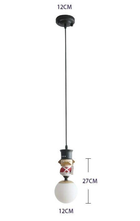 Soldiers Pendant Lighting For Kids Room - ZENDUCE - 1 Head / Warm White