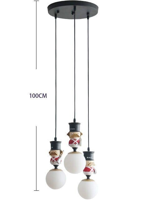 Soldiers Pendant Lighting For Kids Room - ZENDUCE - 1 Head / Warm White