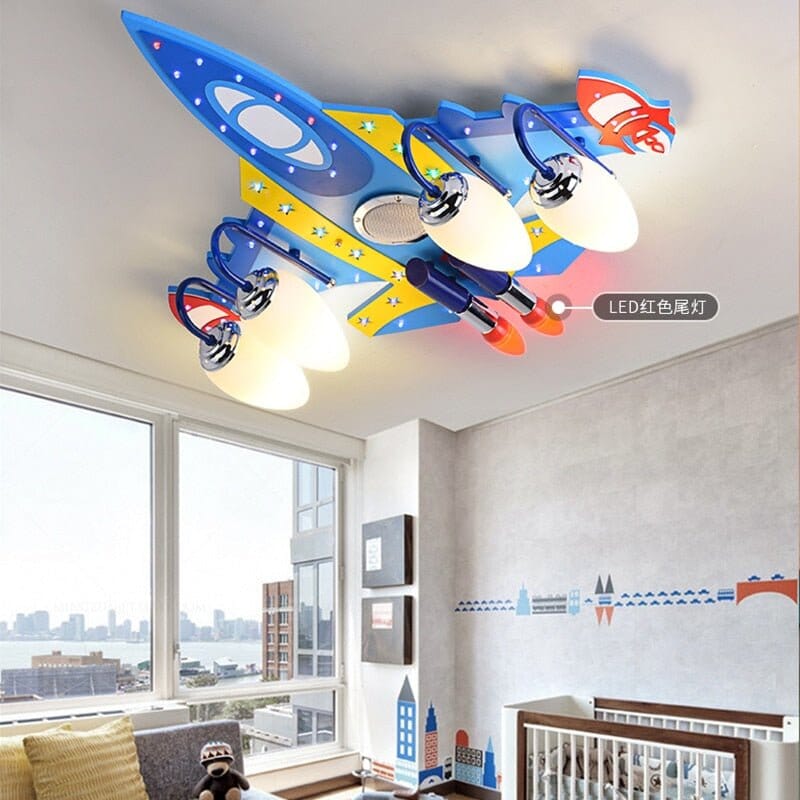 Stylish Plane Chandeliers Light - Illuminate Your Space - ZENDUCE - Warm White