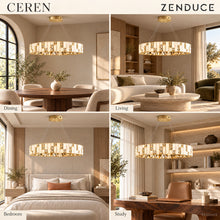 CEREN chandelier styled in dining, living, bedroom and study interiors