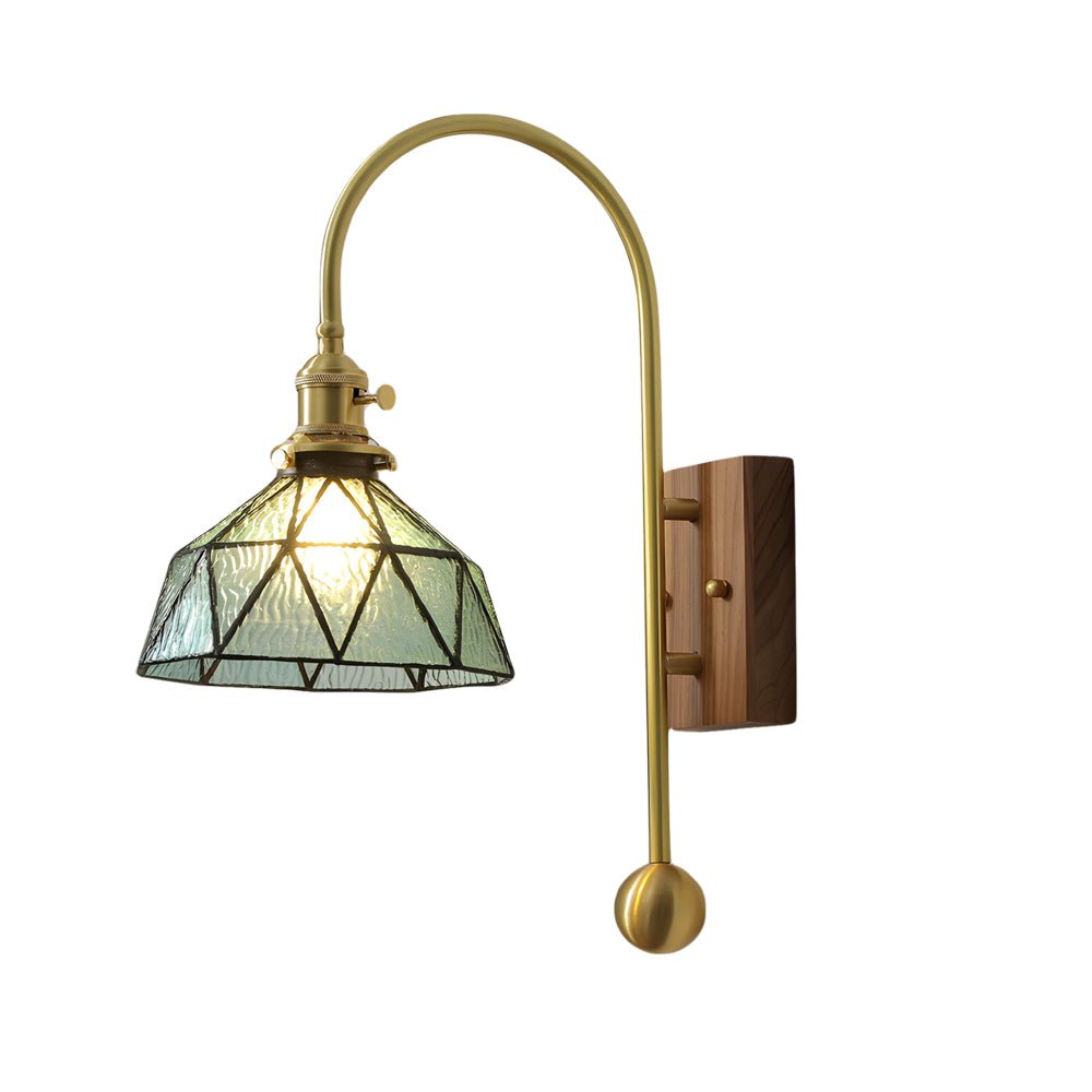 ARLETTE - Blue cone glass wall sconce product view