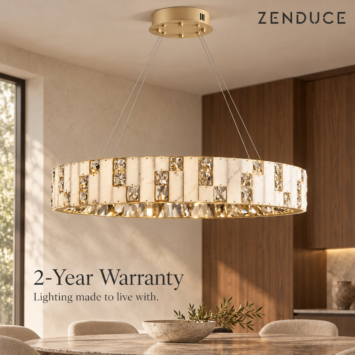 CEREN chandelier with Zenduce 2-year warranty