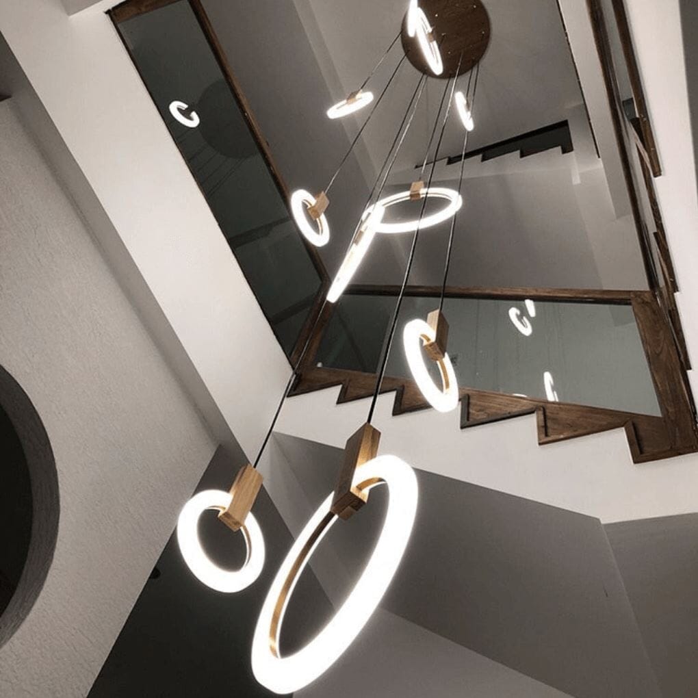 Ring Pendant Lights | Halo Rings Chandelier | ZENDUCE
