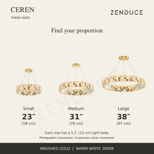 CEREN Small 23-inch, Medium 31-inch and Large 38-inch diameter comparison