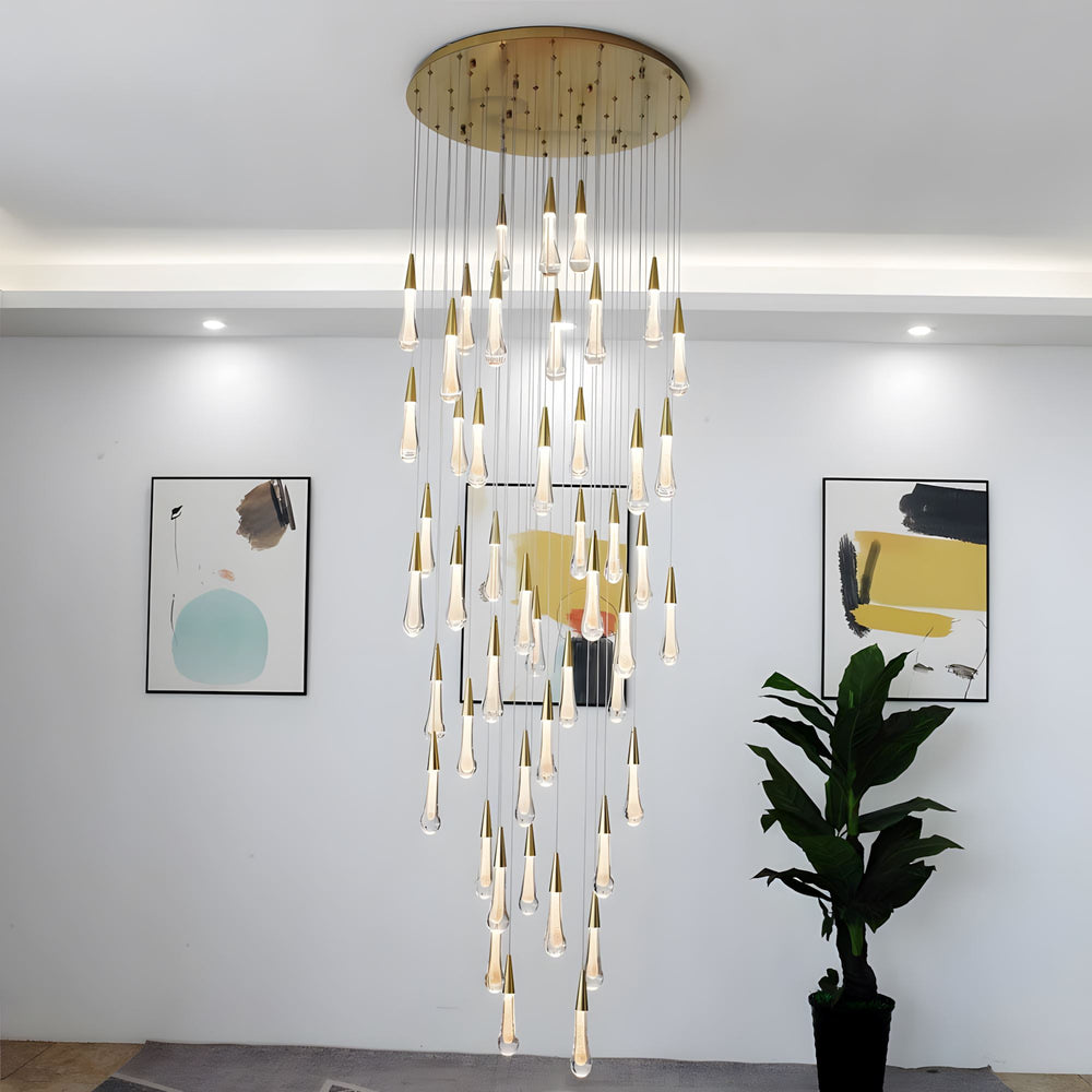 Modern LED Chandelier - Rain Drops - Illuminate Your Home