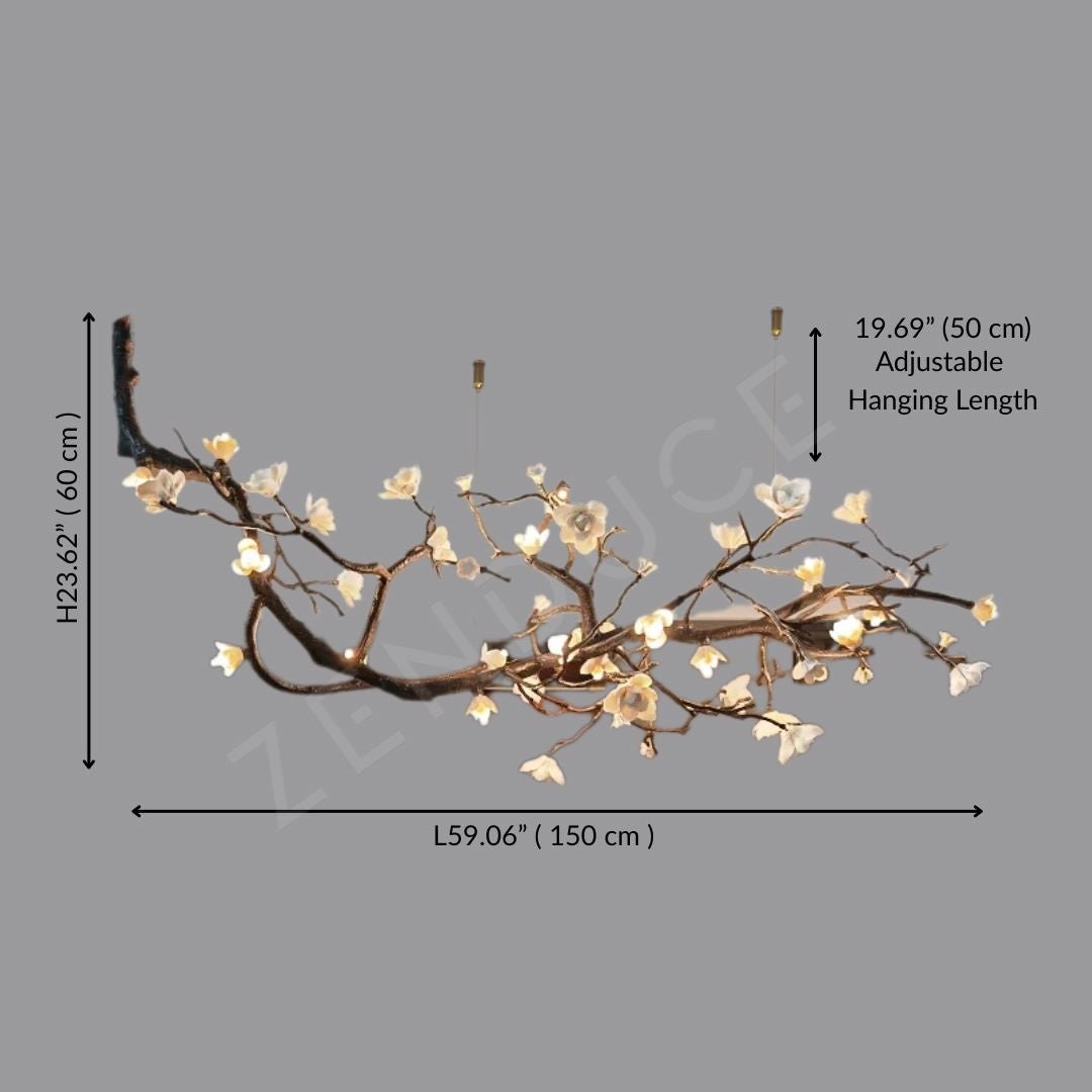 VEYRA - ZENDUCE - 59.06” ( 150 cm ) / Black / Warm White 2700K