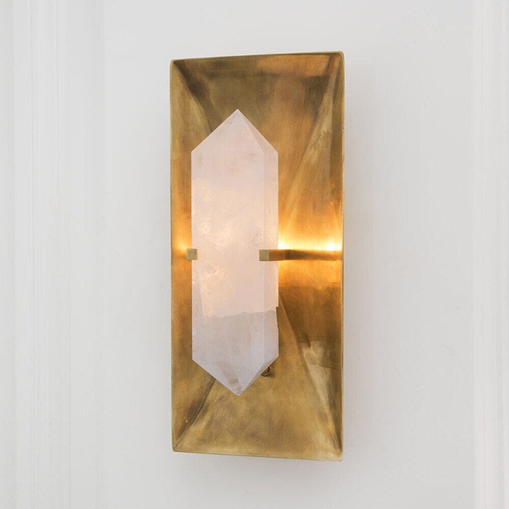 Natural Marble & Copper Wall Sconce (OPEN BOX)