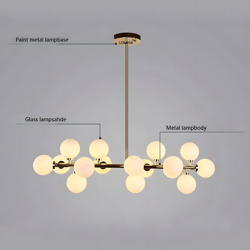Glass Globes Modern Pendant Lighting ZENDUCE
