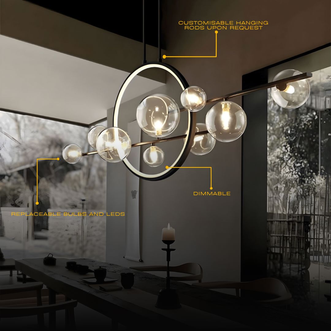 Archipelago Nordic Modern Hanging Glass Ball Chandelier | ZENDUCE