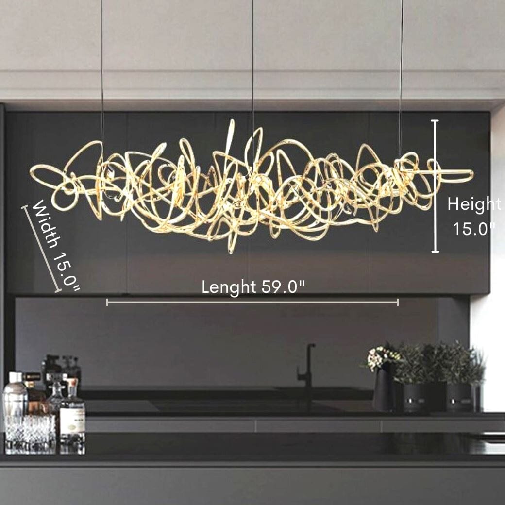 Modern LED Chandelier - Ball of Yarn - ZENDUCE