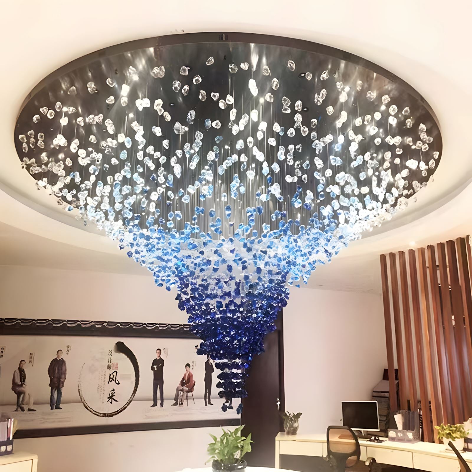【美品通電確認済み】ZEKOO glass chandelier シャンデリエ 3_7cf9d176-790c-41a1-b6d3-