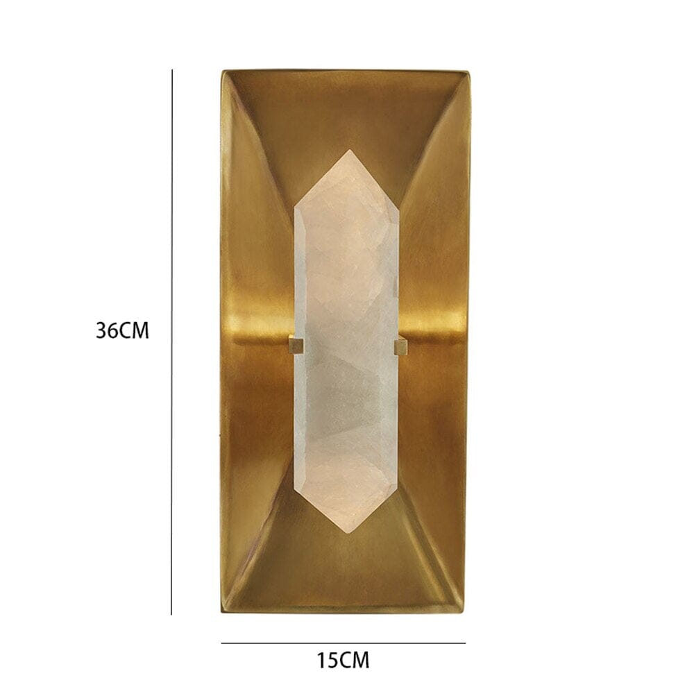Natural Marble & Copper Wall Sconce (OPEN BOX)