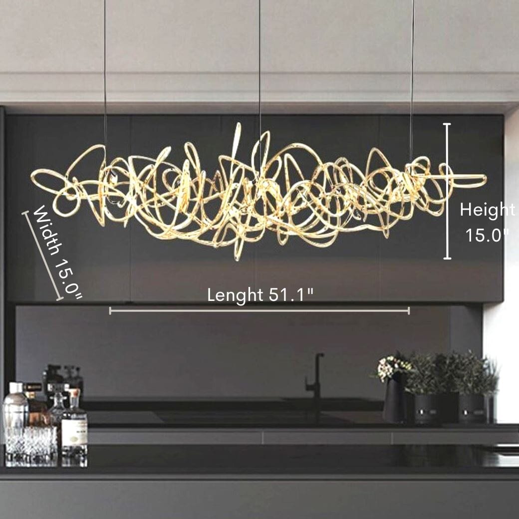 Luxury LED Chandelier - Ball of Yarn - ZENDUCE