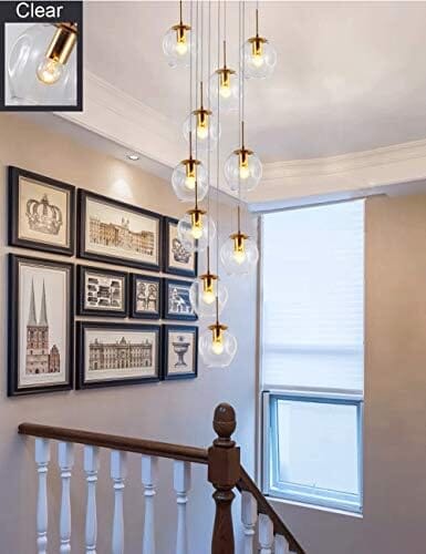 Elios - ZENDUCE - Transparent / 6 Lights: D11.8″ × H118.1″ (D30 cm × H300 cm) / Cool white