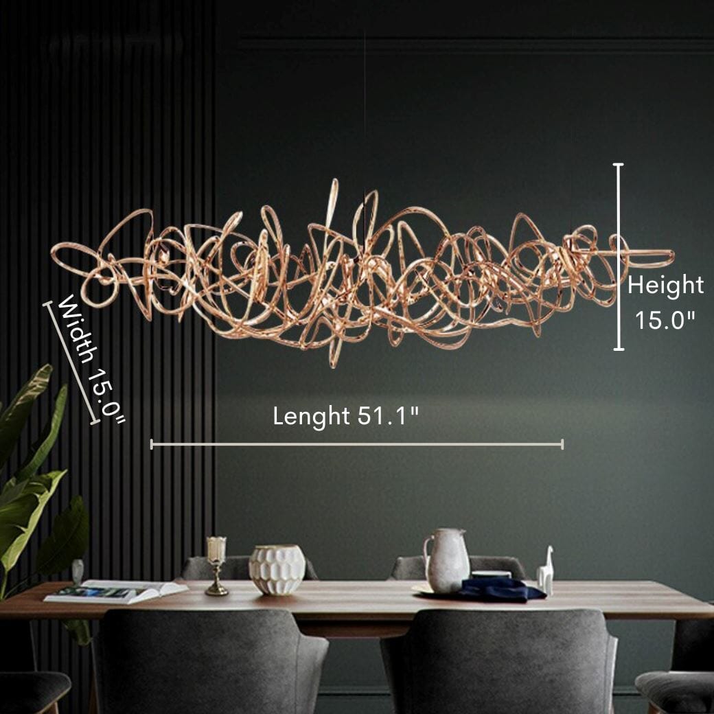 Contemporary Post Modern Chandelier - Ball of Yarn