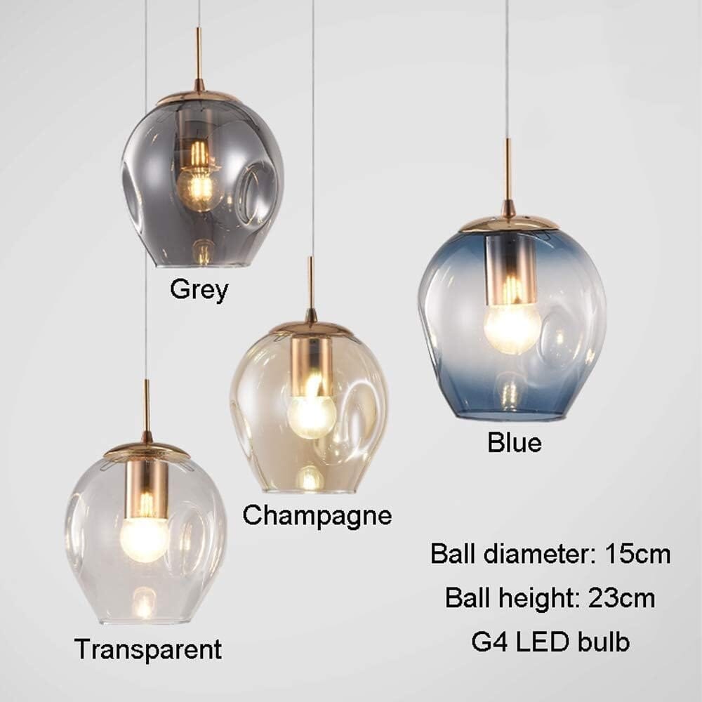 Elios - ZENDUCE - Blue / 6 Lights: D11.8″ × H118.1″ (D30 cm × H300 cm) / Cool white