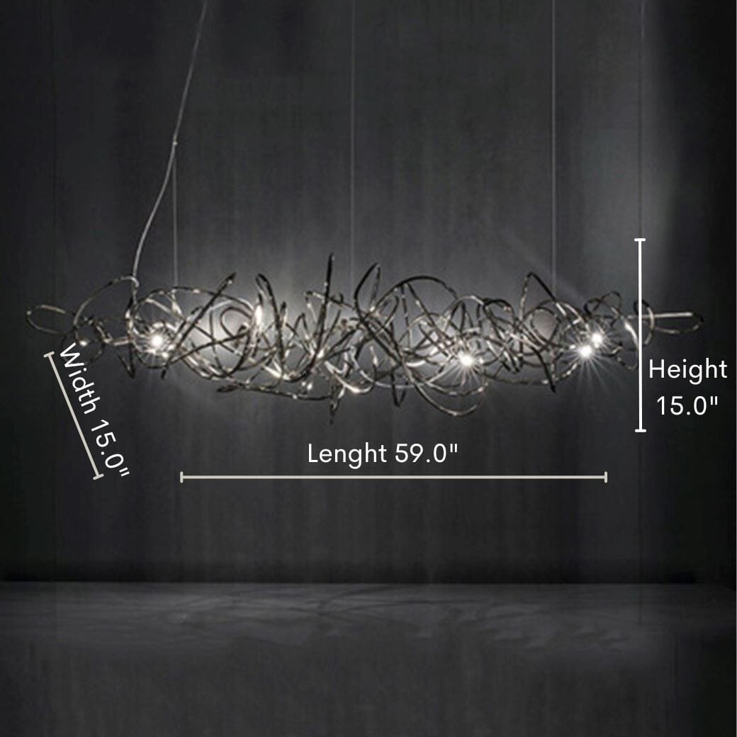 Ball of Yarn LED Chandelier - ZENDUCE - Exquisite Lighting