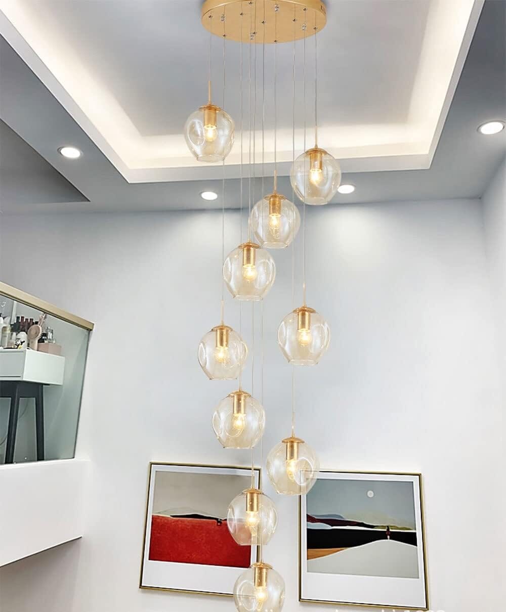 Elios - ZENDUCE - Blue / 6 Lights: D11.8″ × H118.1″ (D30 cm × H300 cm) / Cool white