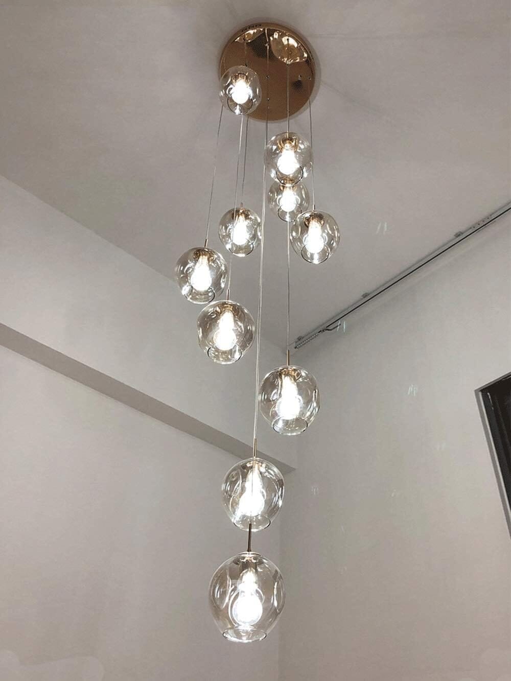 Elios - ZENDUCE - Blue / 6 Lights: D11.8″ × H118.1″ (D30 cm × H300 cm) / Cool white