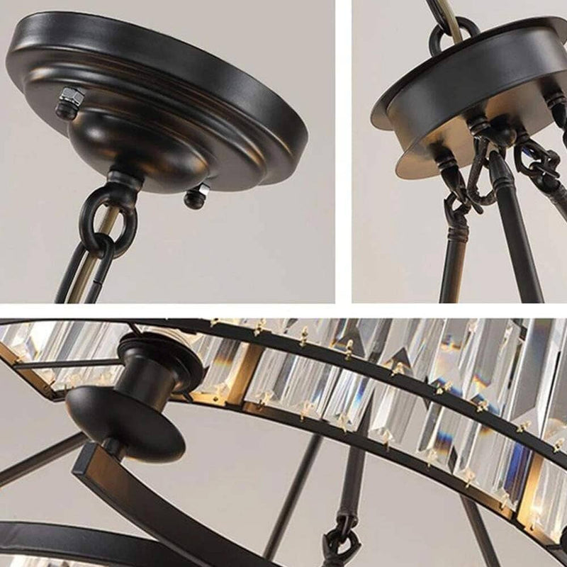 Modern Light Crystal Chandelier - Rustic Crystal - ZENDUCE